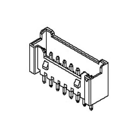 Molex Board Connector, 14 Contact(S), 1 Row(S), Male, Straight, 0.079 Inch Pitch, Solder Terminal,  353621450
